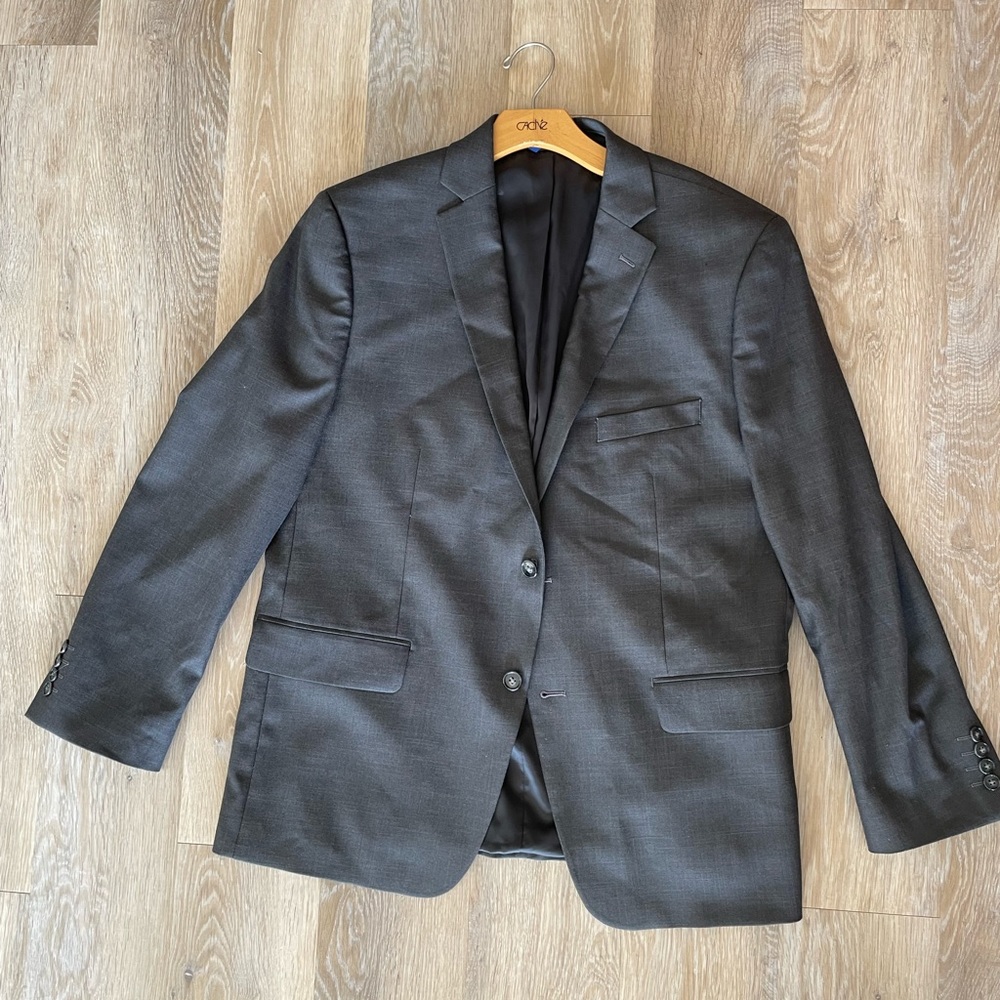 Men’s Suit Jacket Charcoal Gray 44S